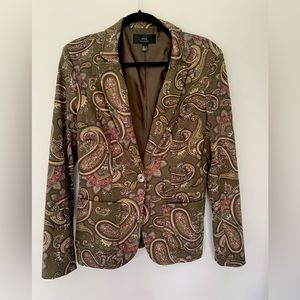 MNG Geen Paisley Blazer Sz L